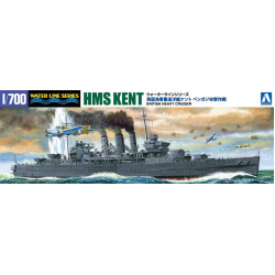 Aoshima HMS Cornwall British Heavy Cruiser 1:700 Waterline Series   U