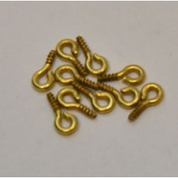 BRASS SCREWEYE 3.5x8mm (10) - MANTUA 33020   27