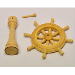 SHIPS WHEEL ON STAND WOOD 20MM - MANTUA  35010   21