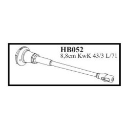CMK HB052 GUN FOR PZ.KPFW VI KONIGTIGER HENSCHEL TURRET - HOBBYBOSS HB052